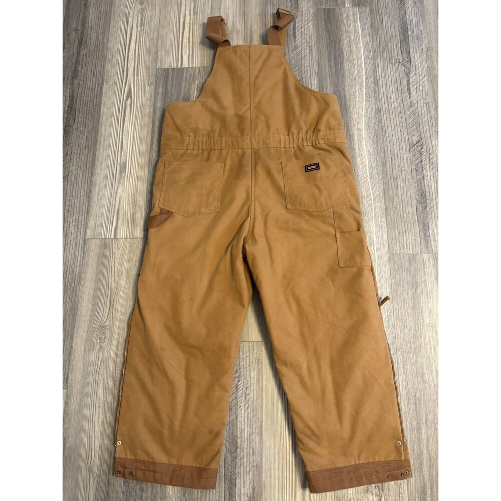 Walls Bib Overalls Mens Work Quilted Insulated Lined Cotton XLarge - Picture 8 of 8